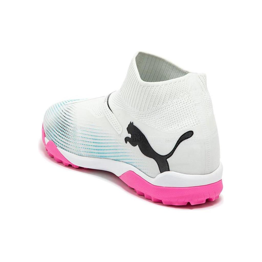 Puma Future 7.7 Match+ LL Lace-Up TT (Rubber Studs) Soccer Shoes Men Soccer Shoes White Blue 107713-01
