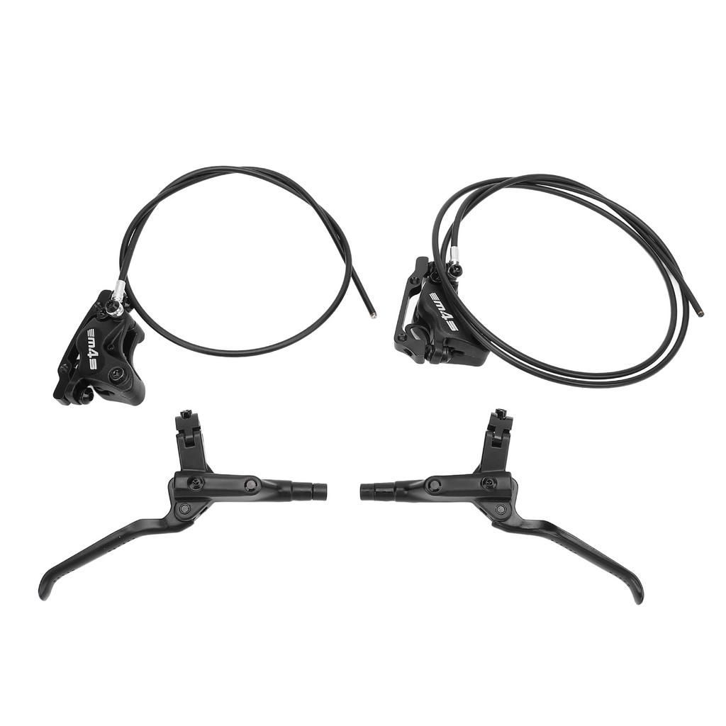 4 Piston Dual Drive Oil Brake 850mm Front 1550mm Rear Levers Hydraulic Disc Brakes for Mountain Cycling