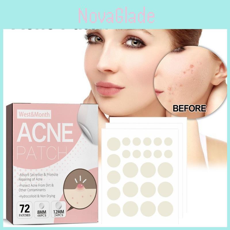 West Month Acne Patch Gentle Repair Invisible Breathable Skin Smoothing 72pcs