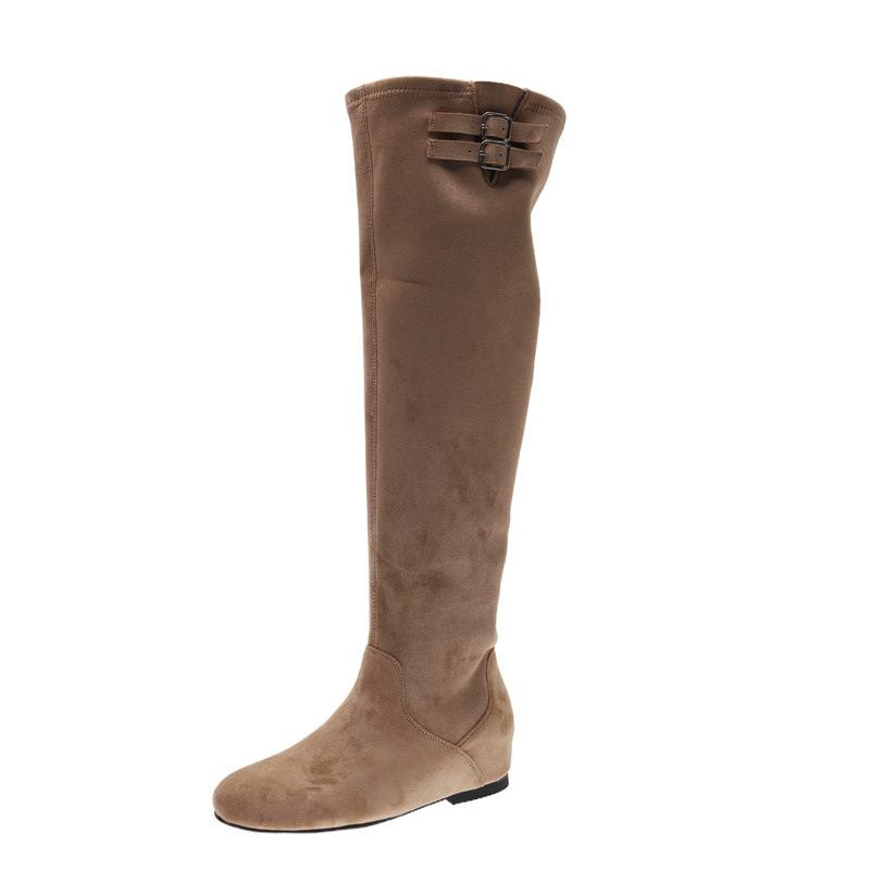 Over-knee boots women's shoes autumn four seasons 2025 new thick heel high boots pointed fashion western cowboy boots