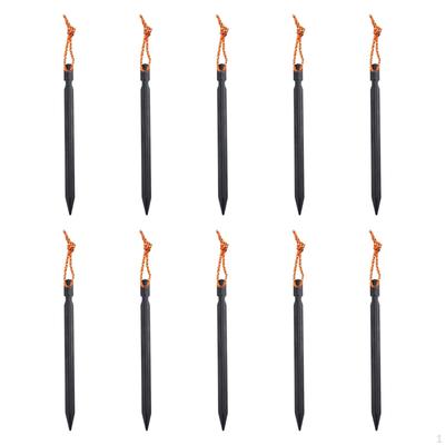 10 Stück Zeltpflöcke Strandheringe Aluminium Robustes Metall Boden für Überdachungen