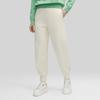 FILA Emerald Solid Color Tapered Casual Mid-Stretch Knit Sports Pants Women pants Jade-White F11W414607F-IV