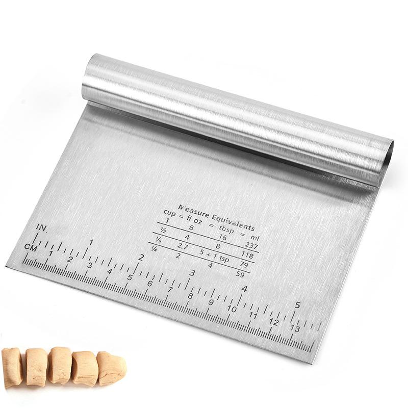 

Скребок для теста из нержавеющей стали, резак для выпечки кондитерских изделий, скребок для теста для пиццы, резак для резки торта, кухонные аксессуары