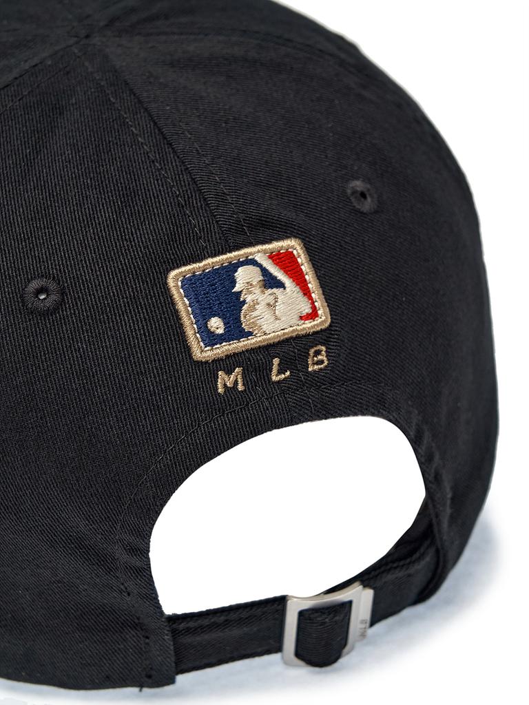 Emelbi Patch Unstructured Ball Cap Ny (Black)