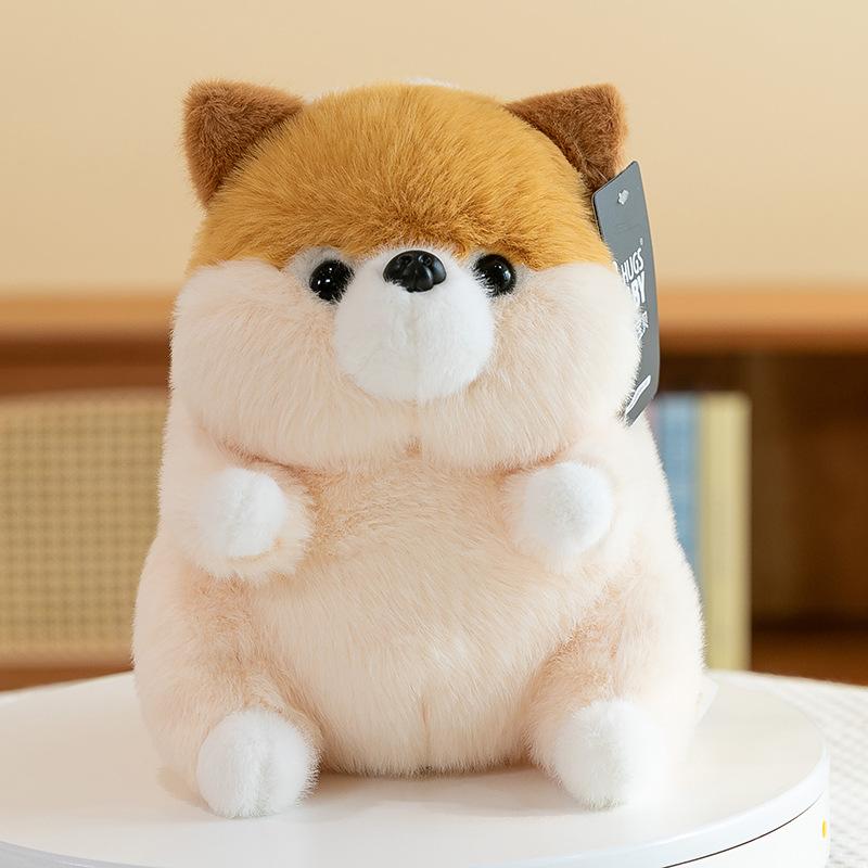 New Corgi Doll Pose Puppy Pillow Doll Girl Sleeping on Bed Rag Doll Plush Toy