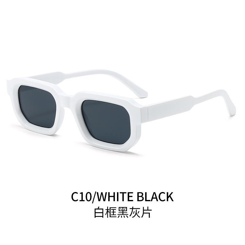 Square sunglasses European and American retro square thickened small frame flat glasses fashion street sunglasses women