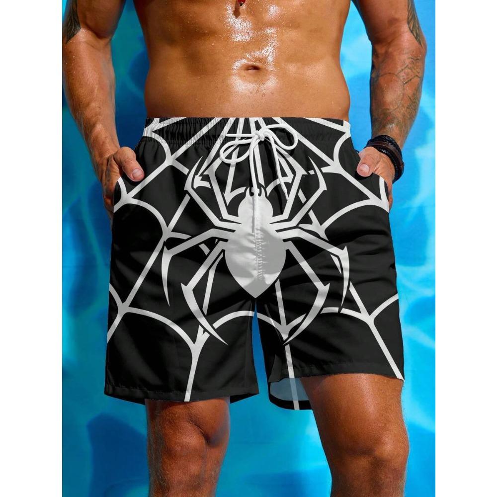 Drawstring, breathable and versatile men's 3D printed shorts are new