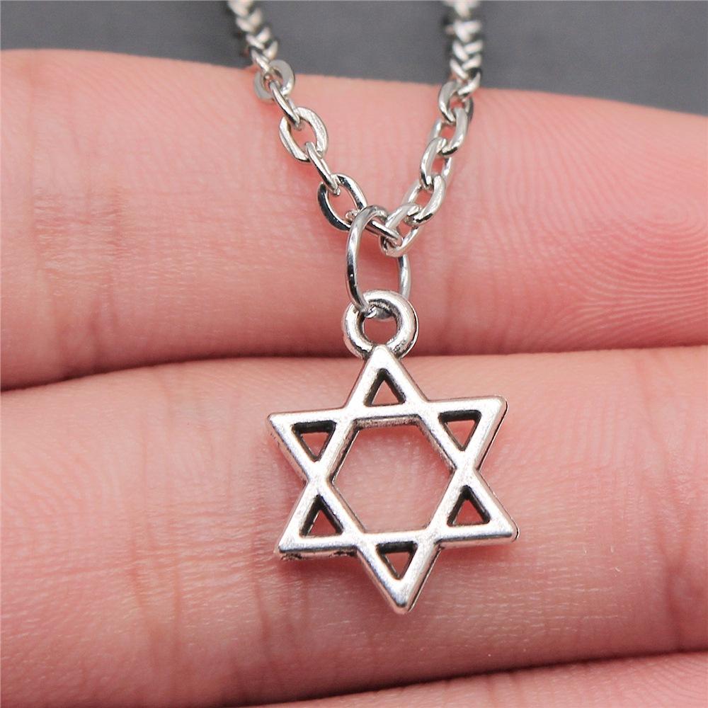 Еврейская Менора Звезда Давида Гексаграмма Подвеска Ожерелье 25 Стилей Чокер Шарм Ювелирная Фабрика Цена