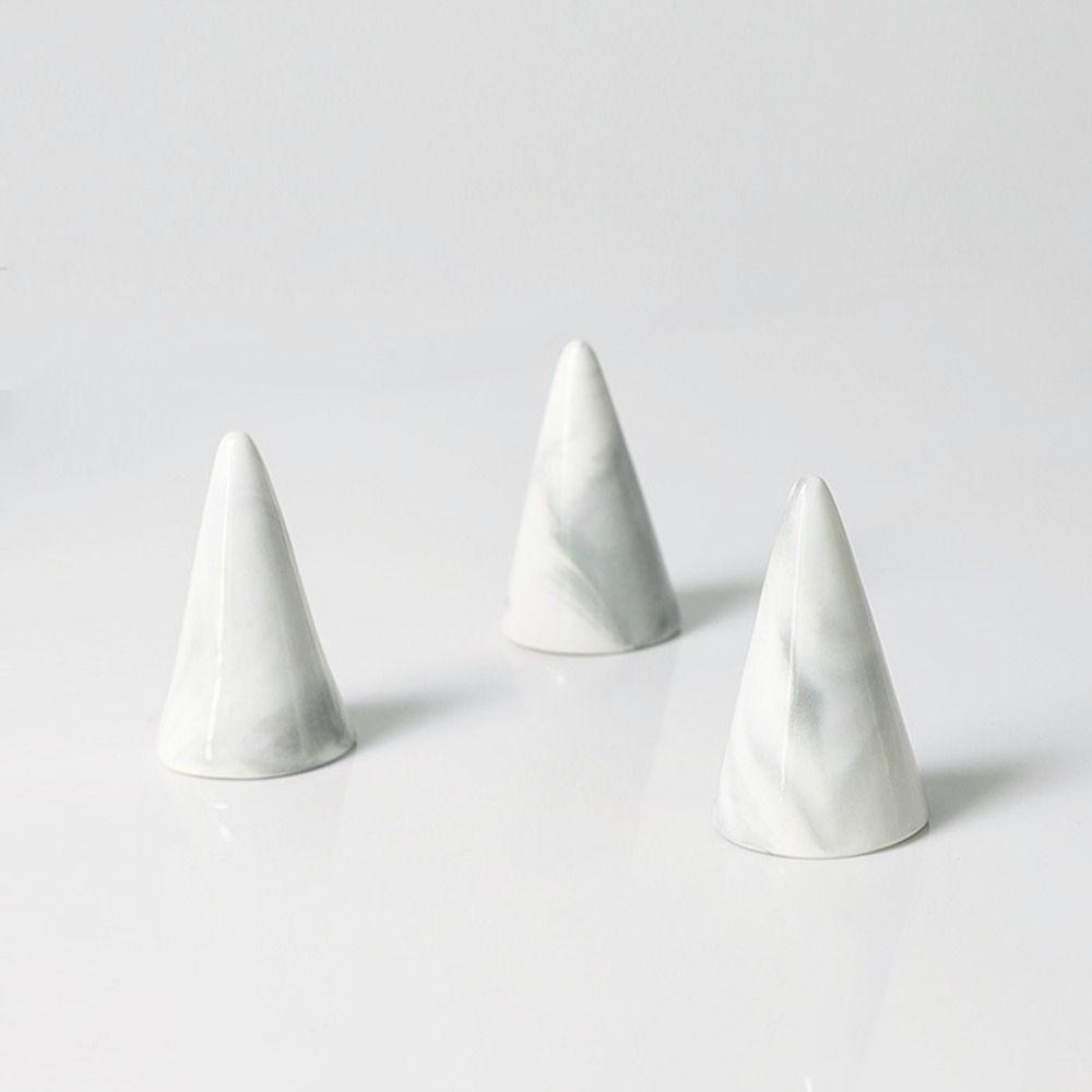 Ceramic Niche Design Ring Storage Rack Finger Ring Holder Jewelry Display Stand Ring Display Stand