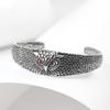 Personality Retro Lionhead Overbearing Owl Men's Bracelet Opening Trend Punk Adjustable Bracelet