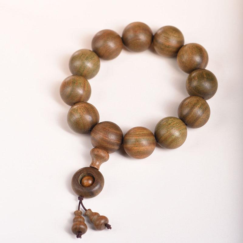 Argentina Agarwood & Green Sandalwood Unisex Prayer Beads Bracelet