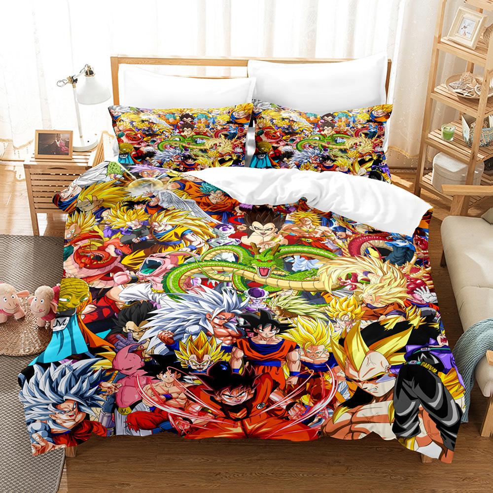 Digital Printing Three-Piece Animation Three-Piece Home Textile Bed Sheet Kit