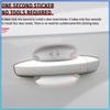 4PCS Carbon Fiber Car Door Handle Protection 3D Sticker Accessories For Opel Astra C G H Insignia J K Zafira B Corsa Vectra C Corsa C