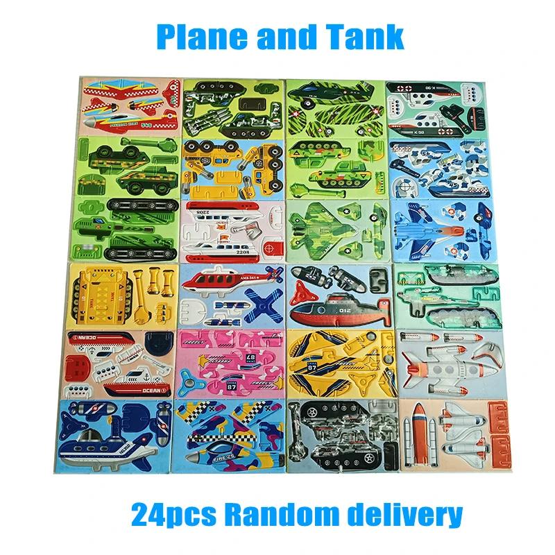 12-24Pcs/Bag 3D Animals Foam Puzzle Educational Toys For Kids Birthday Party Favor Guest Gift Classroom Rewards Goodie Fillers