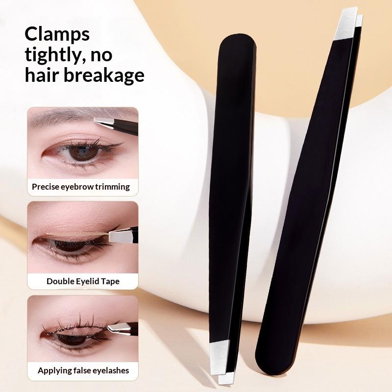 1/2Pcs Lightweight Eyebrow Tweezers Set Precision Tip Hair Removal Splinter Remover for Easy Portable Carry