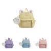 Adorable 2024 New Style Preschool Backpack With Plush Ears Lightweight Design