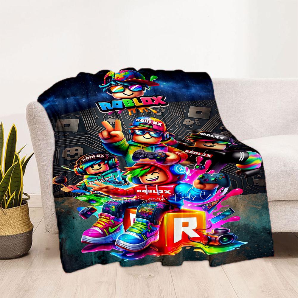Roblox 68 Coperta Morbida e Accogliente Ottima per Letti Sedie Picnic Uso in Tutte le Stagioni Stampa Digitale Miglior Regalo di Festa per Amici Famiglia
