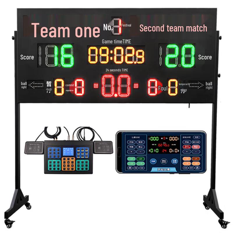 Liewing Wireless Portable Electronic Scoreboard with Shot Clock