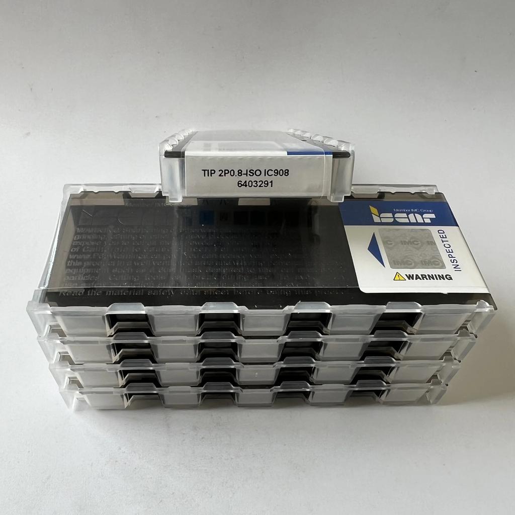 ISCAR / TIP 2P0.8-ISO IC908 / Industrial indexable Carbide Inserts 10 Pcs
