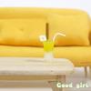 1Pc 1:12 Dollhouse Miniature Food Juice Fruit Tea Goblet Drink Bottle Milkshake Ice Cream Model For Dolls House Kitchen Food Toy