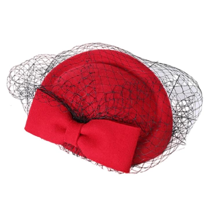 Vintage Bowknot Fascinator Bowknot Hairpiece for Costume Parties Studded with Bowknot Clip for Wedding