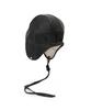 Eondeokeonteulolseutyudio Leather Fleece Reversible Earflap Winter Aviator Hat Beanie Aviator Hat / Reverse / G Leather Bk
