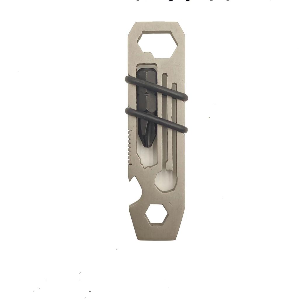 EDC Pocket Survival Tool Camping Screwdriver Bottle opener Wrench Key Chain Outdoor Tools Portable multi-function tool