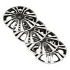 4Pcs Hub Cap Black Silver Easy Installation Protective Wheel Hub Cap Cover for Cars Trucks Vans 13 Inches Steel Wheel