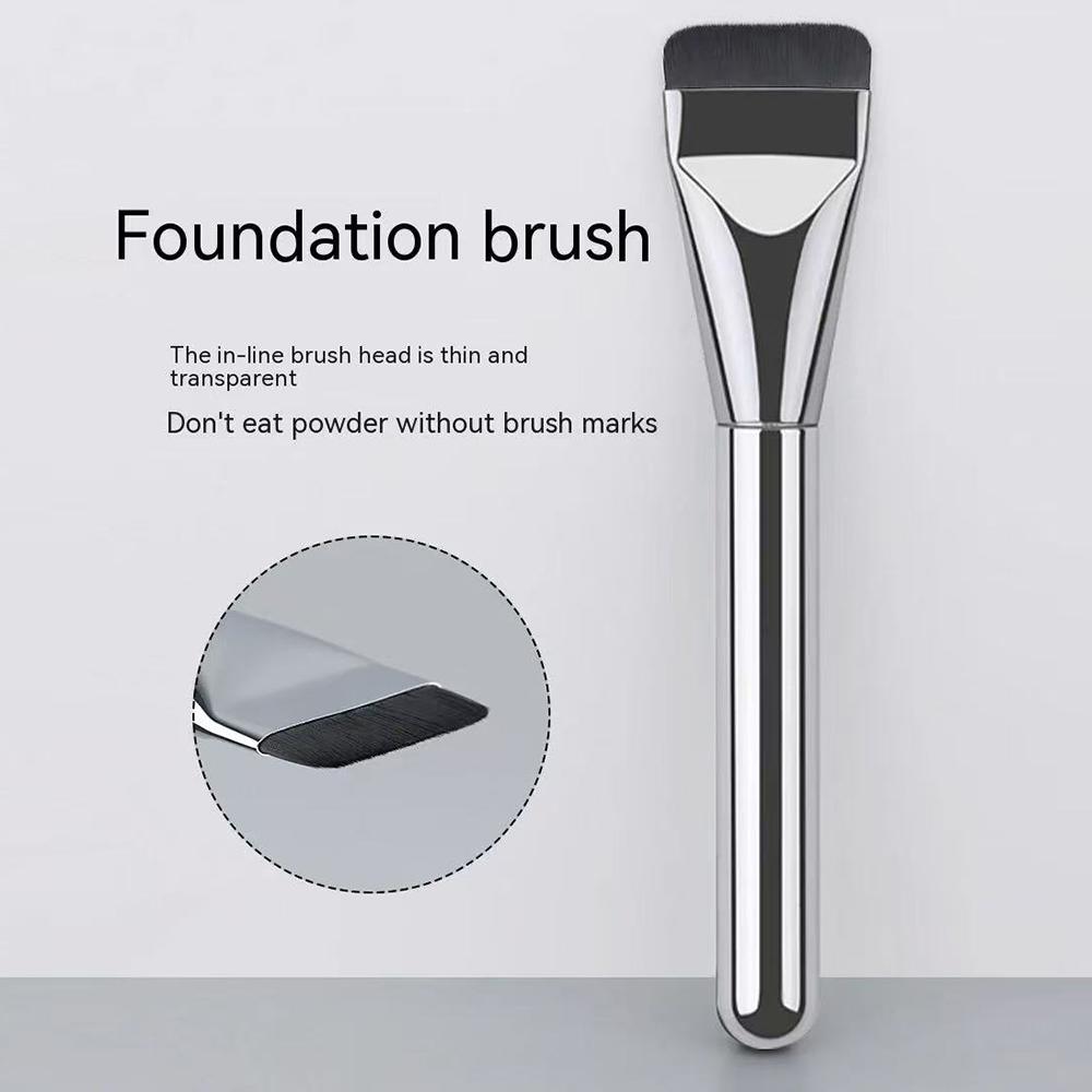 

Arc-shaped Flat-head Ultra-thin Foundation Brush, Paint-free And Traceless Foundation Liquid Brush, Professional