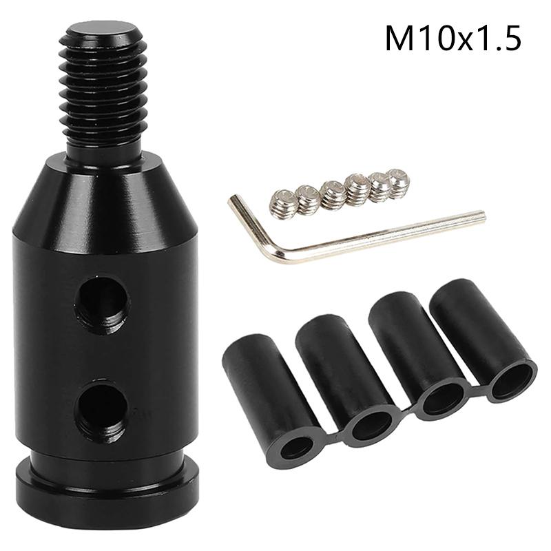 

Universal Car Auto Aluminum Gear Shift Knob Adapter For Non Threaded Shifters чёрный