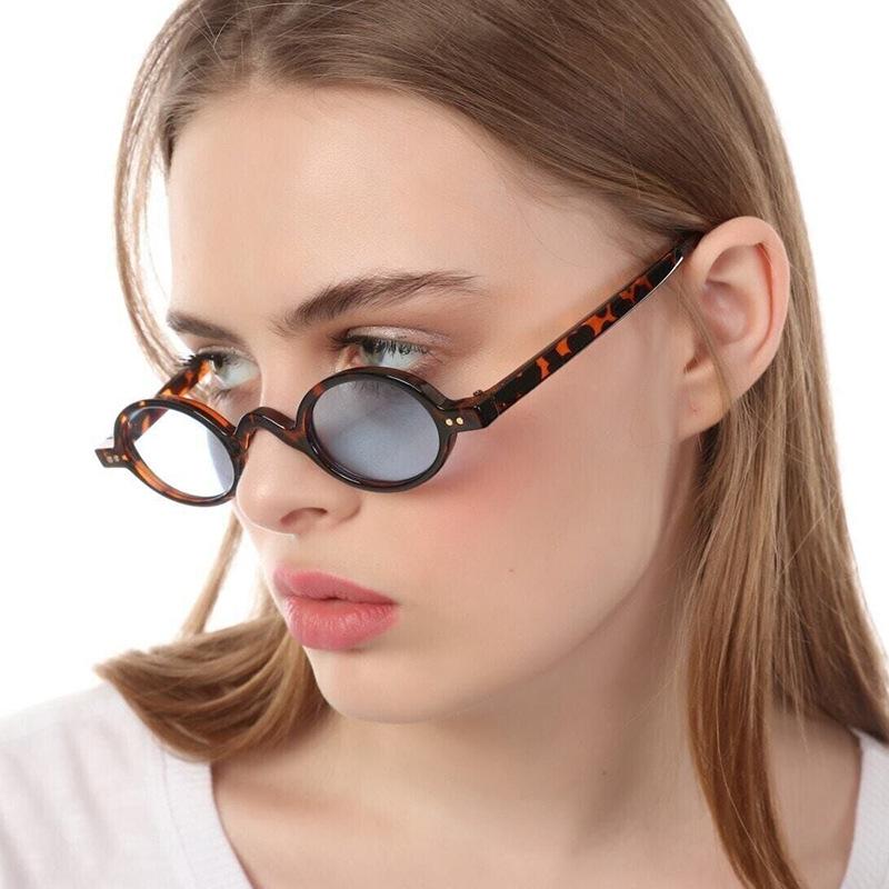 New Stylish Men's Sunglasses Oval Shape Anti-reflective Sun Glasses for Women European American Punk Sun Glass for Woman