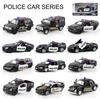 1/36 Police Car Series Alloy Diecast Models Car Toy For Gifts Collections Decorations