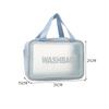 Transparent PVC Makeup Bag: Wet/Dry Separation, Large Capacity, PU Travel Cosmetic Organizer