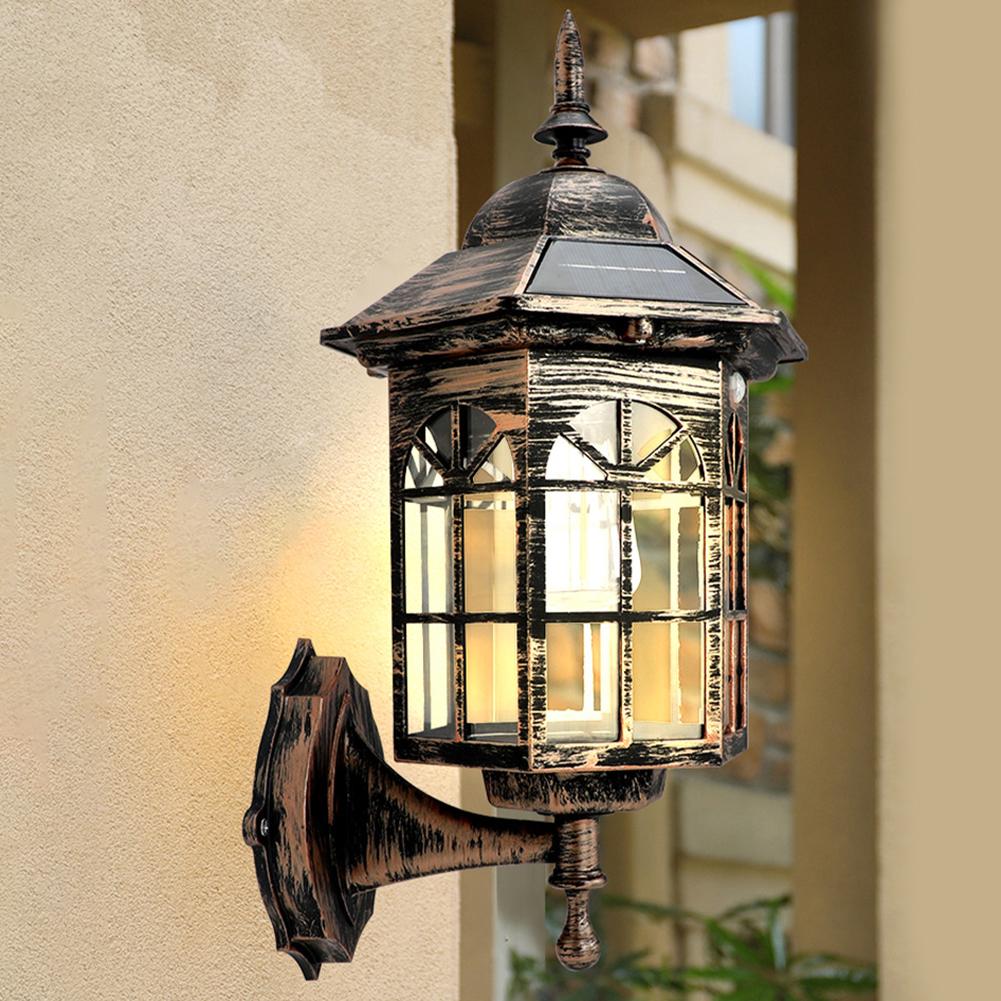 Solar Porch Lights Outdoor Motion Sensor, Exterior Front Security Lamps, Wall Lanterns With 3 Modes, IP65 Waterproof For Patio Fence Garage