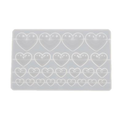 Patch Ornamenti Gioiello Amore Lucido Brillante Stampo in Silicone Resina Epossidica Portachiavi Ciondolo Gioielli Fai da Te per Regalo di San Valentino Artigianato