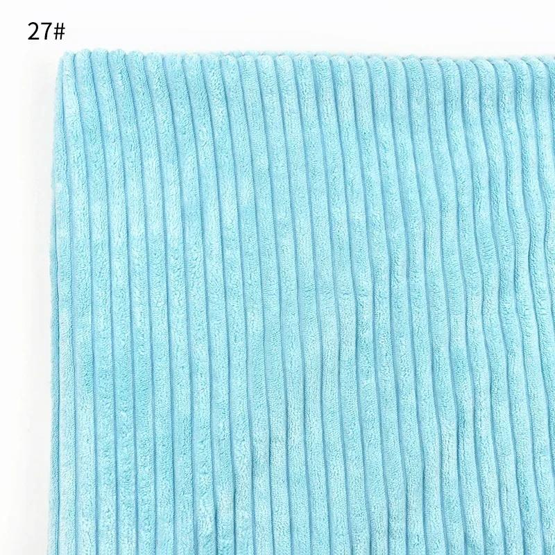 Meetee 50/100*150cm Striped Cotton Corduroy Fabric Decorative Cloth for Sofa Pillows Plush Toy DIY Clothing Sewing Home Textiles
