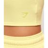 Gymshark Waffle Cropped Tank Refresh Yellow B3b2g Ybss
