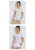 Women's Ice Silk Slim-Fit Quick-Dry Yoga & Running T-Shirt - Short Sleeve, Round Neck, Summer Activewear