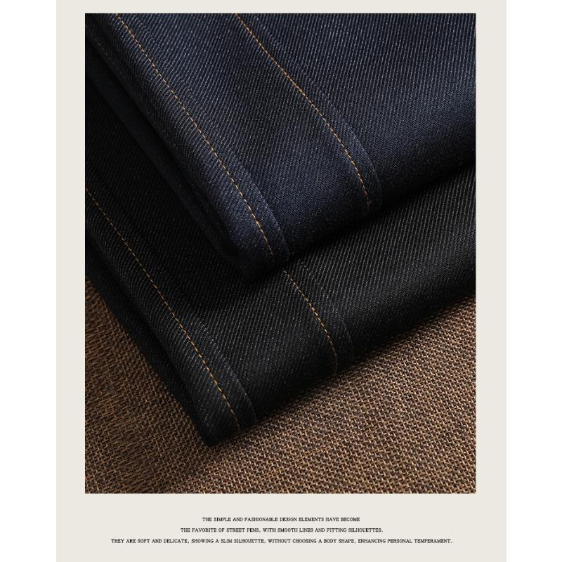 DIMANAF 2025 Autumn Winter Plus Size Women Pants Lady Long Pants Oversized Loose Casual Jeans Bottoms Thick Knitted