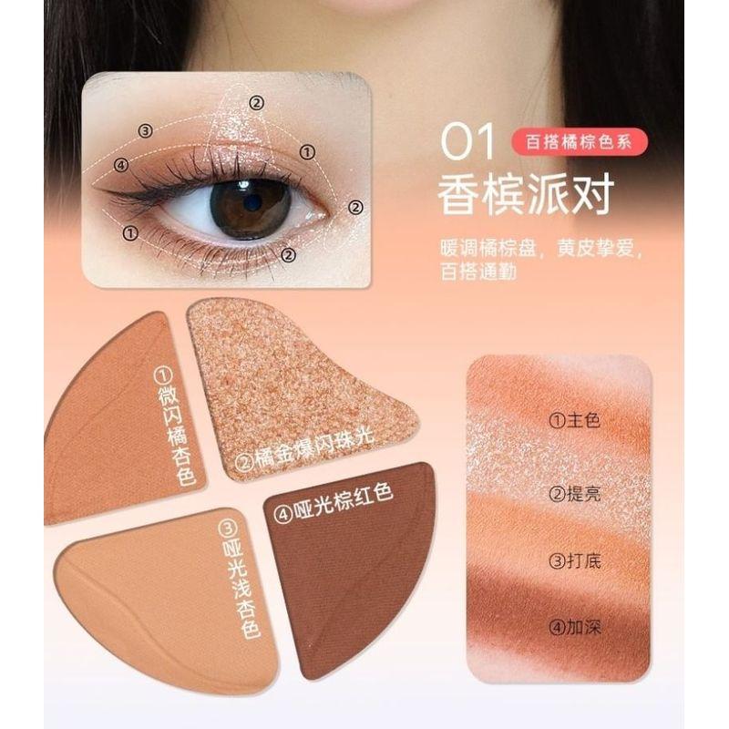 ROMANTIC BEAUTY - 4 Shade Eyeshadow Palette - Brown