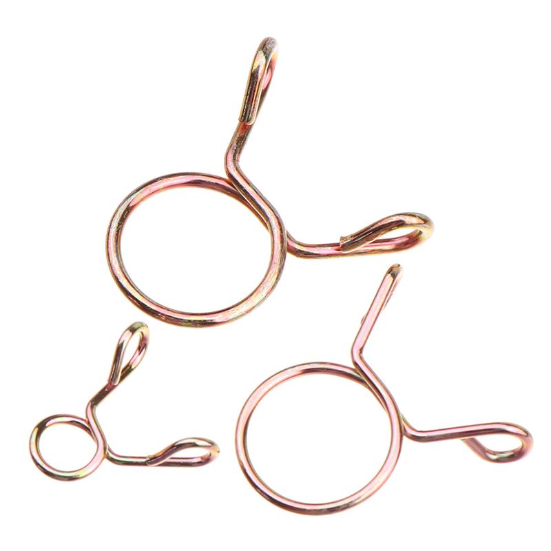126Pcs/Box 5Mm-14Mm Hose Clamp Zinc Plated Spring Clips Gear Hose Fuel Line Clamp For Boats Motorcycles