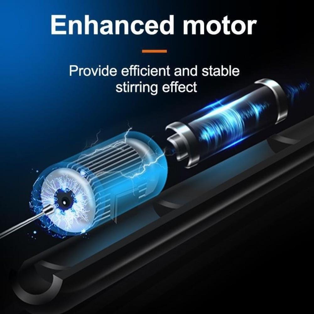 USB Rechargeable Electric Milk Frother 3 Gear Speed Egg Beater Blender Foam Mixer  Cream