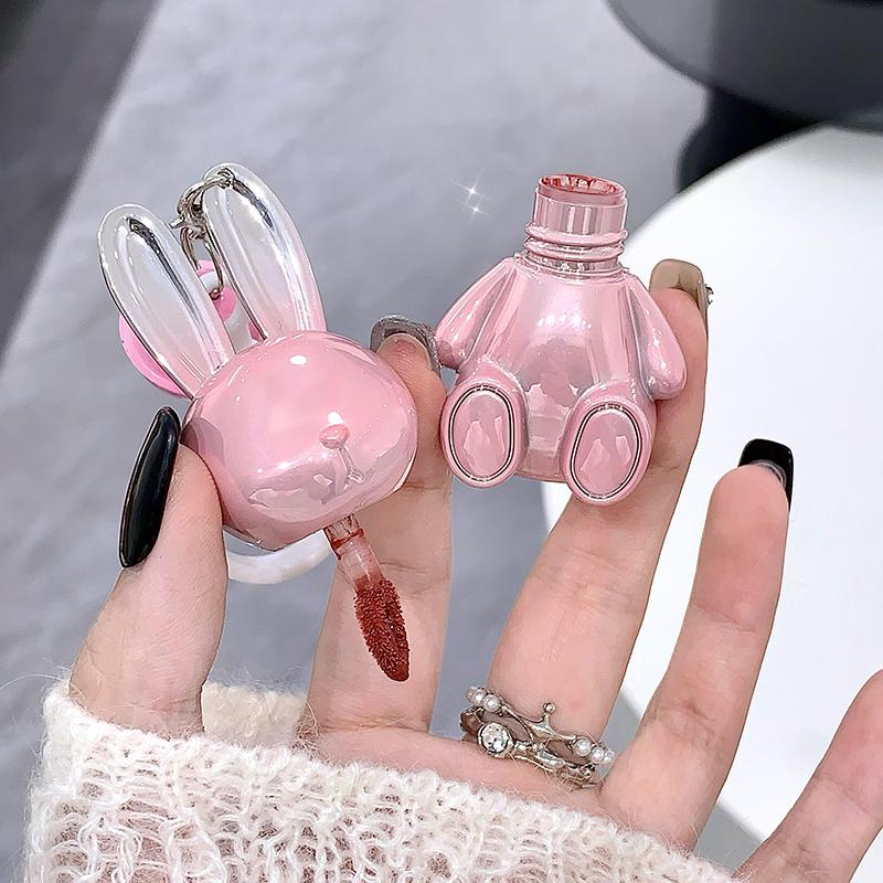 GEGE BEAR Růžová králičí sametová mlha krémová rtěnka