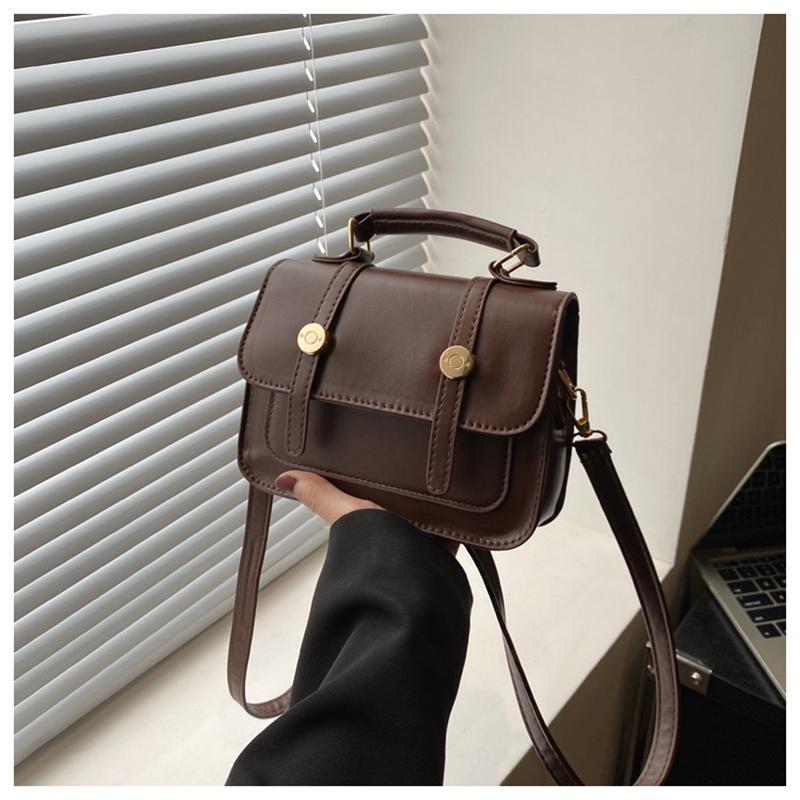 Mini crossbody červená kabelka pro ženy retro textura všestranná jednoduchá trendy ležérní kyvadlo nakupování přenosné tašky přes rameno