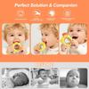 Chick-shaped Baby Teether Toys with Rattle Sensory Toy Cute Chew Toys  3-12 Months