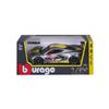 Bburago 1/24 scale diecast model of the 2020 Le Mans race car, Chevrolet Corvette C8R #4, gray. This 1:24 scale diecast model is a finished product of