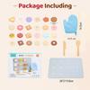 Wooden Cookie Play Food Set for Kids Kitchen Accessories Food Toys Pretend Play Slice and Bake Gift Toddler Learning Toys
