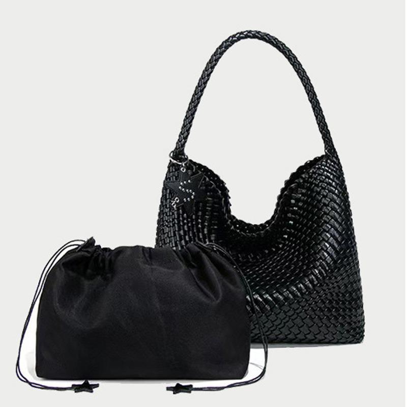 Small Child and Mother Handbag Handwoven Bag Commuter Underarm Bag Simple and Fashionable Shoulder Bag Women