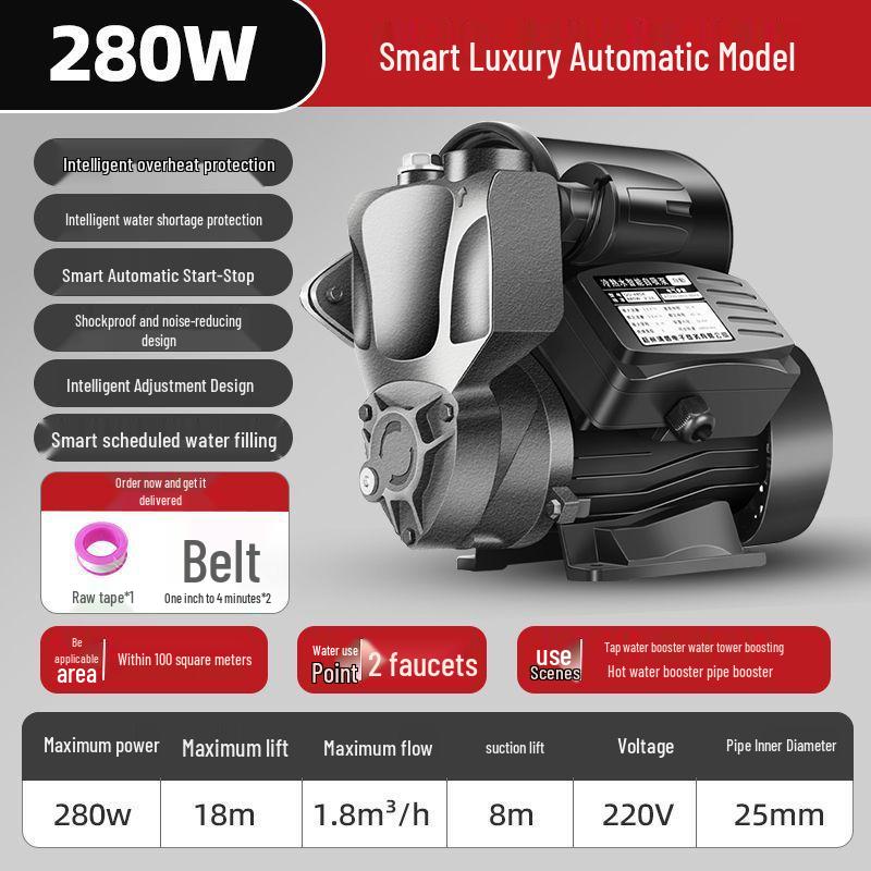 Intelligent Whole House Automatic Water Booster Pump for Bathrooms & Solar Showers