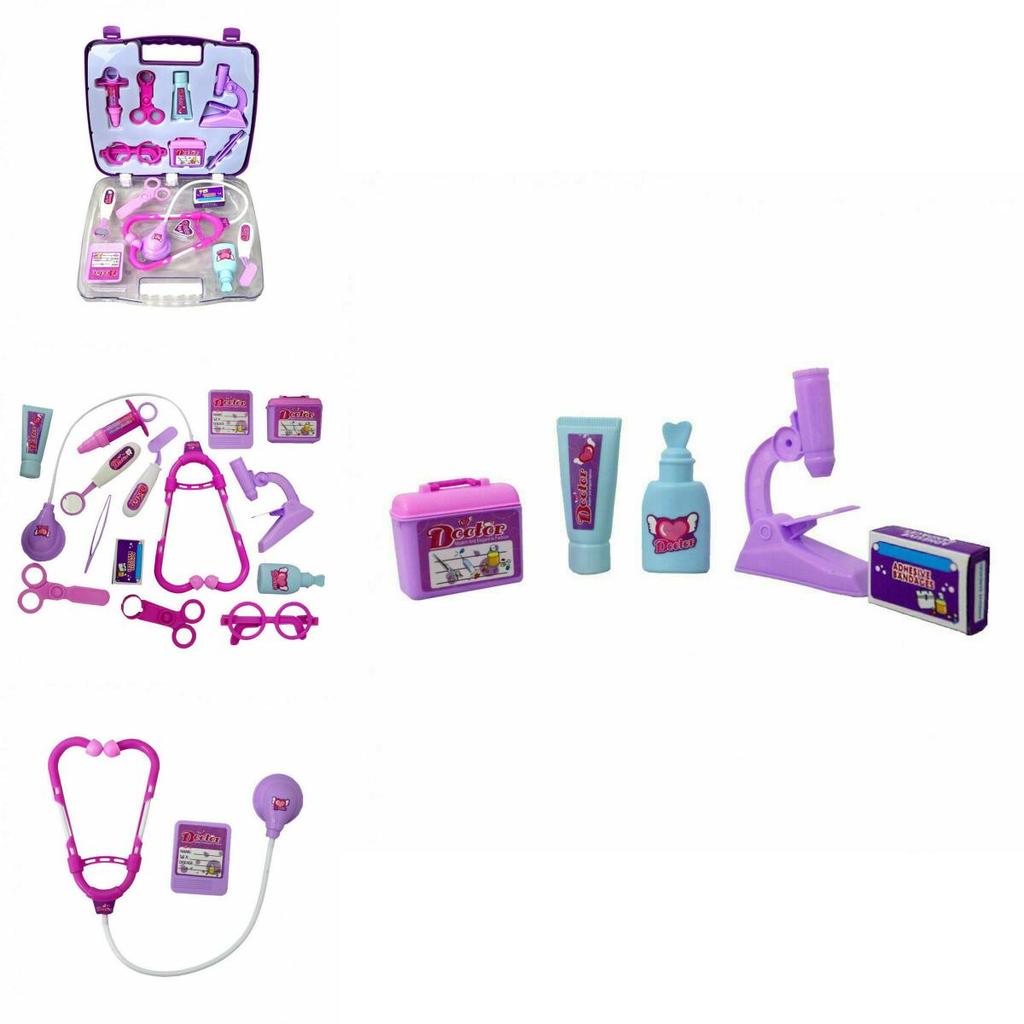 Enchanting Kids Children's Role Play Doctor Nurses Toy Medical Set Kit With Hard Carry Case For Imaginative Play